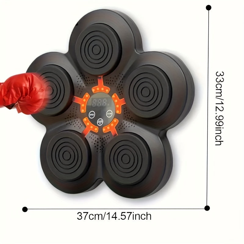 Music Boxing Machine, Rechargeable Boxing Equipment Wall Mount, Home Smart Boxing Target Exercise Machine, Electronic Focus Agility Training Digital Boxing