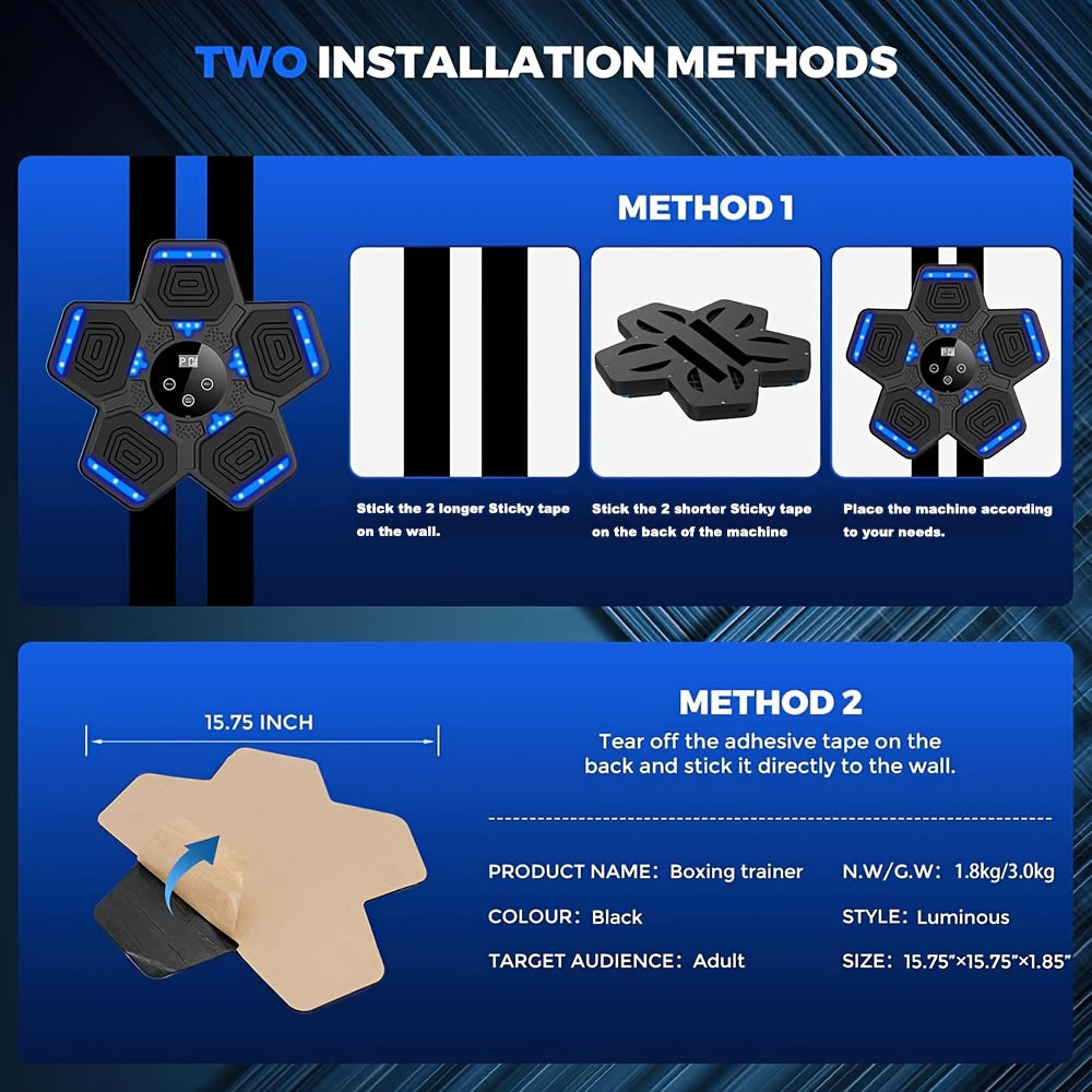 Beginners  Wireless Music Boxing Machine with LED