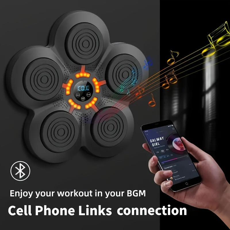 Music Boxing Machine, Rechargeable Boxing Equipment Wall Mount, Home Smart Boxing Target Exercise Machine, Electronic Focus Agility Training Digital Boxing
