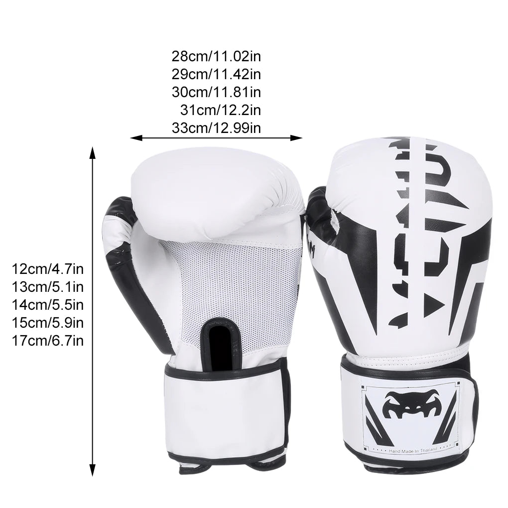 Boxing Gloves Kickboxing Equipment for Men PU Leather Sandbag Muay Thai Fighting Combat Adult Competitive Sports Accessories