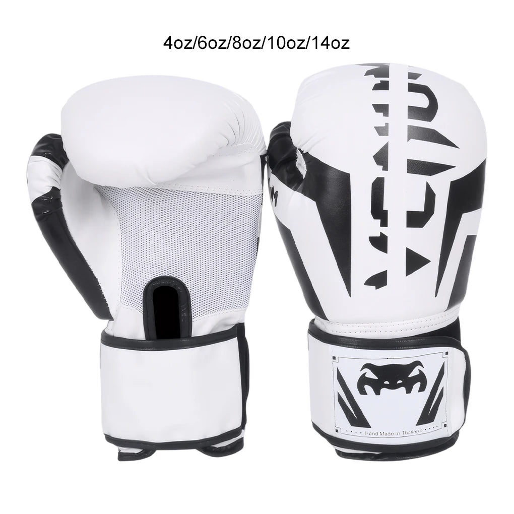 Boxing Gloves Kickboxing Equipment for Men PU Leather Sandbag Muay Thai Fighting Combat Adult Competitive Sports Accessories