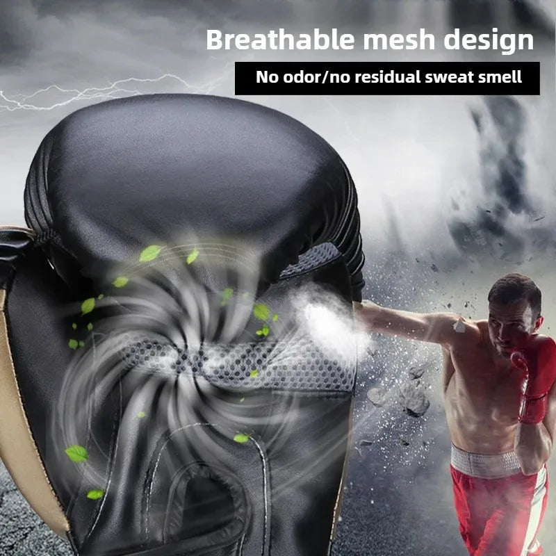 Premium PU Boxing Gloves – Comfortable, Durable &amp; Perfect for beginners - pro levels