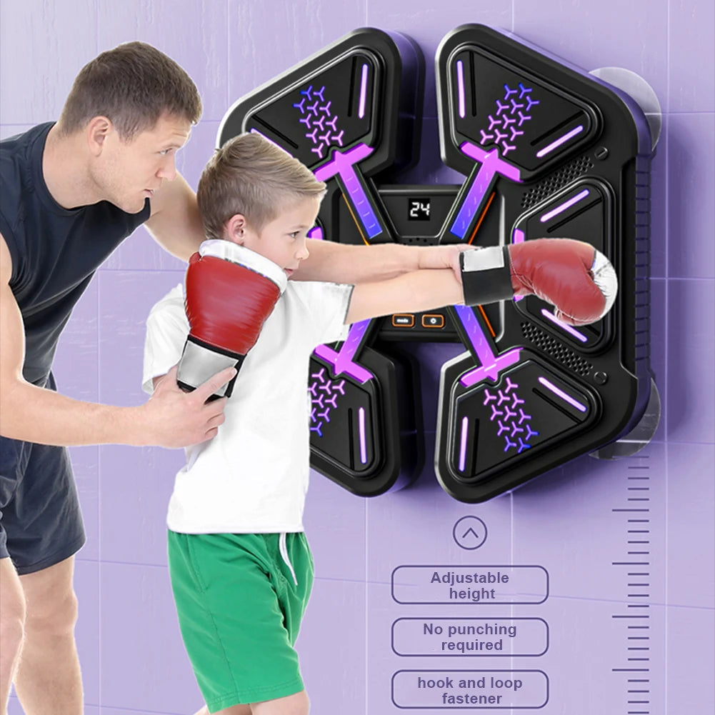 Music Boxing Machine Music Boxing Puncher Type C Charging Smart Bluetooth-Compatible Boxing Machine Wall-Mounted for Adults
