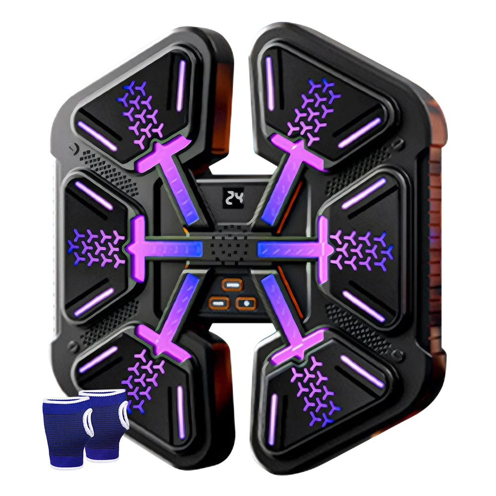 Music Boxing Machine Music Boxing Puncher Type C Charging Smart Bluetooth-Compatible Boxing Machine Wall-Mounted for Adults