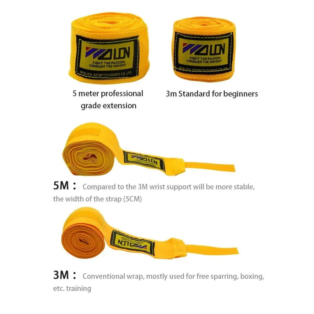 Elastic Boxing Straps 2 Rolls 2.5m/3m/5m Hand Guards Straps Cotton Protective Gear Boxing Bandages Wrapped Boxing