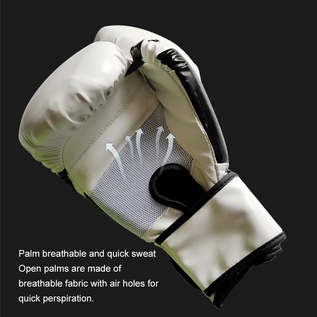 Boxing Gloves Kickboxing Equipment for Men PU Leather Sandbag Muay Thai Fighting Combat Adult Competitive Sports Accessories