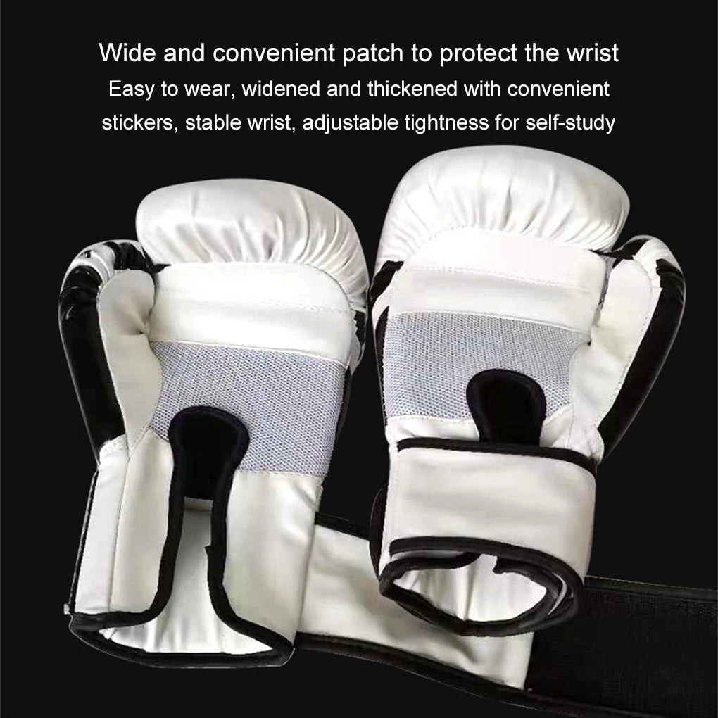 Boxing Gloves Kickboxing Equipment for Men PU Leather Sandbag Muay Thai Fighting Combat Adult Competitive Sports Accessories